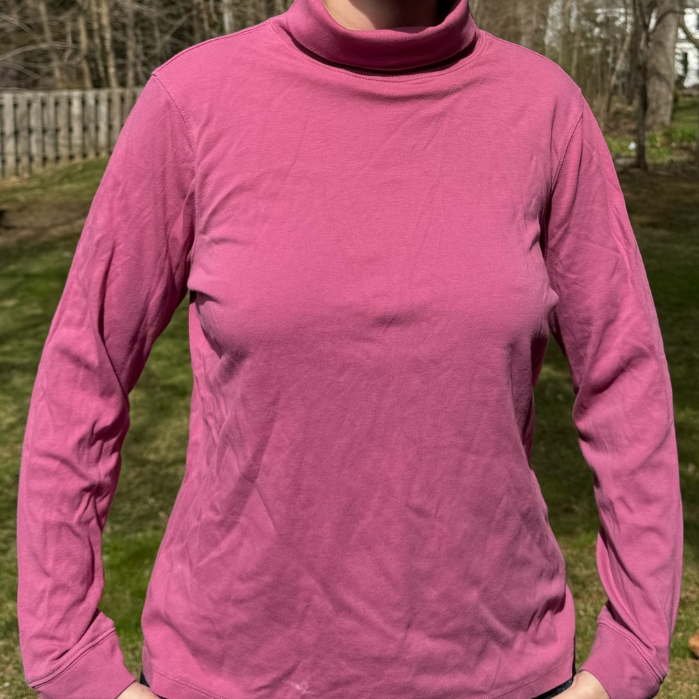L.L. Bean Pink Long Sleeve T-Shirt